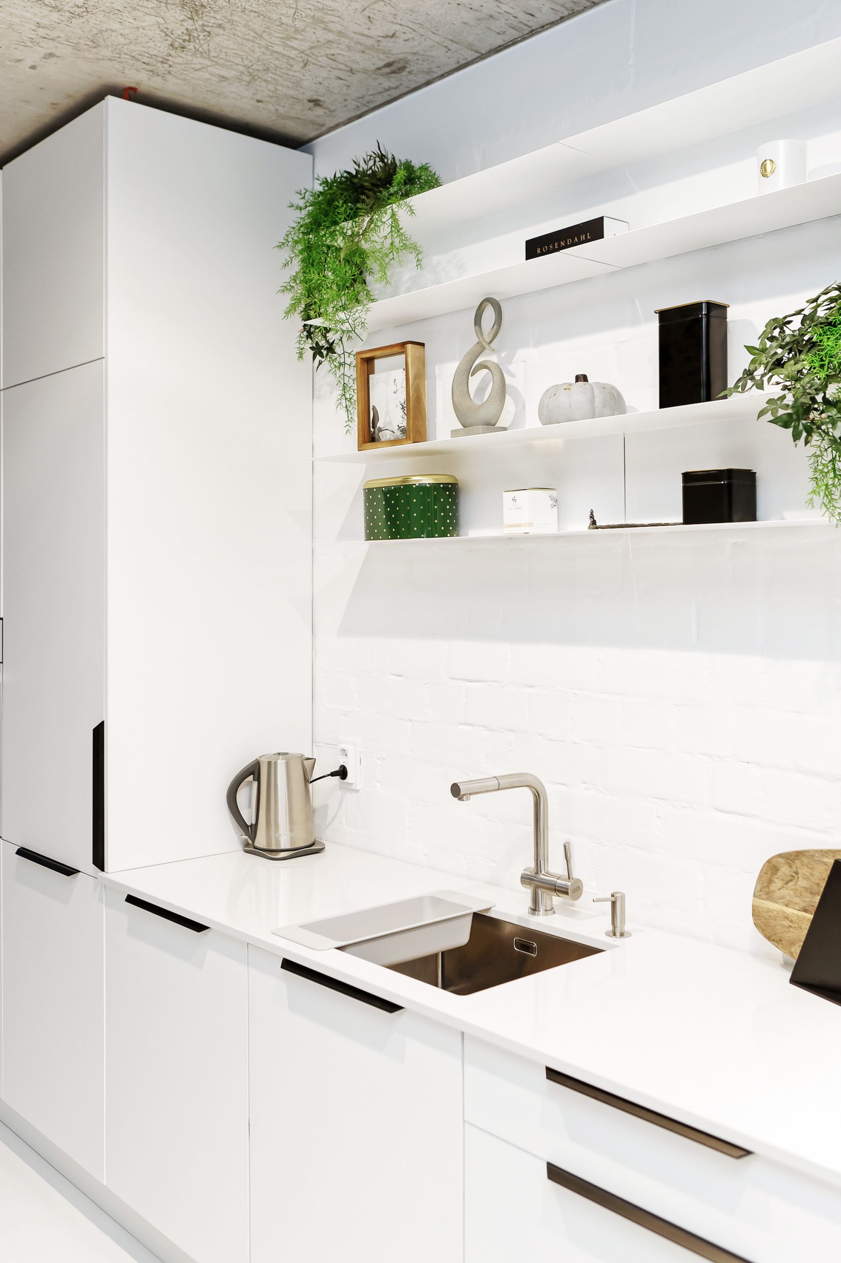 White Kitchen furniture with sink